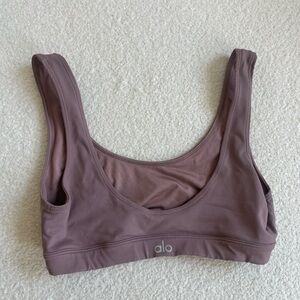 ALO Yoga Dusty Mauve Scoop Sports Bra
